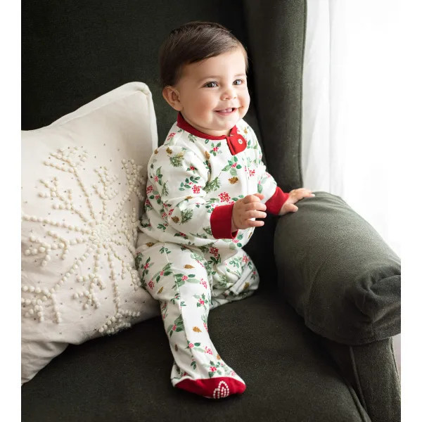 Winter Celebration Organic Cotton Pajamas | Burts Bees Baby