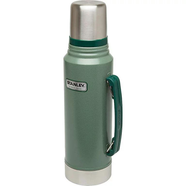 STANLEY Classic Vacuum Bottle, Green/Silver | Walmart (US)