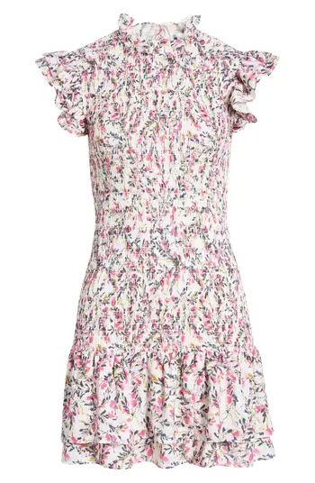 French Connection Verona Floral Smock Ruffle Dress | Nordstrom | Nordstrom