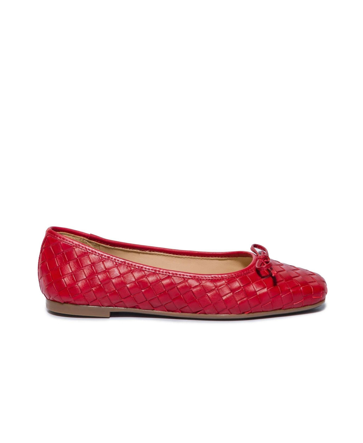 Bernardo Footwear Bernardo Gwynn Woven Ballet Flat - Red | Macy's