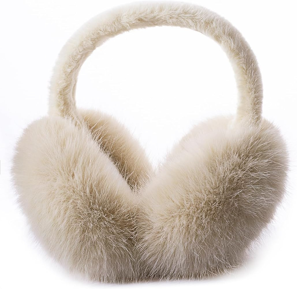 ZMUBB Winter Ear Muffs for Women Men - Foldable Fuzzy Earmuffs Faux Fur Ear Warmer, Perfect Ear C... | Amazon (US)