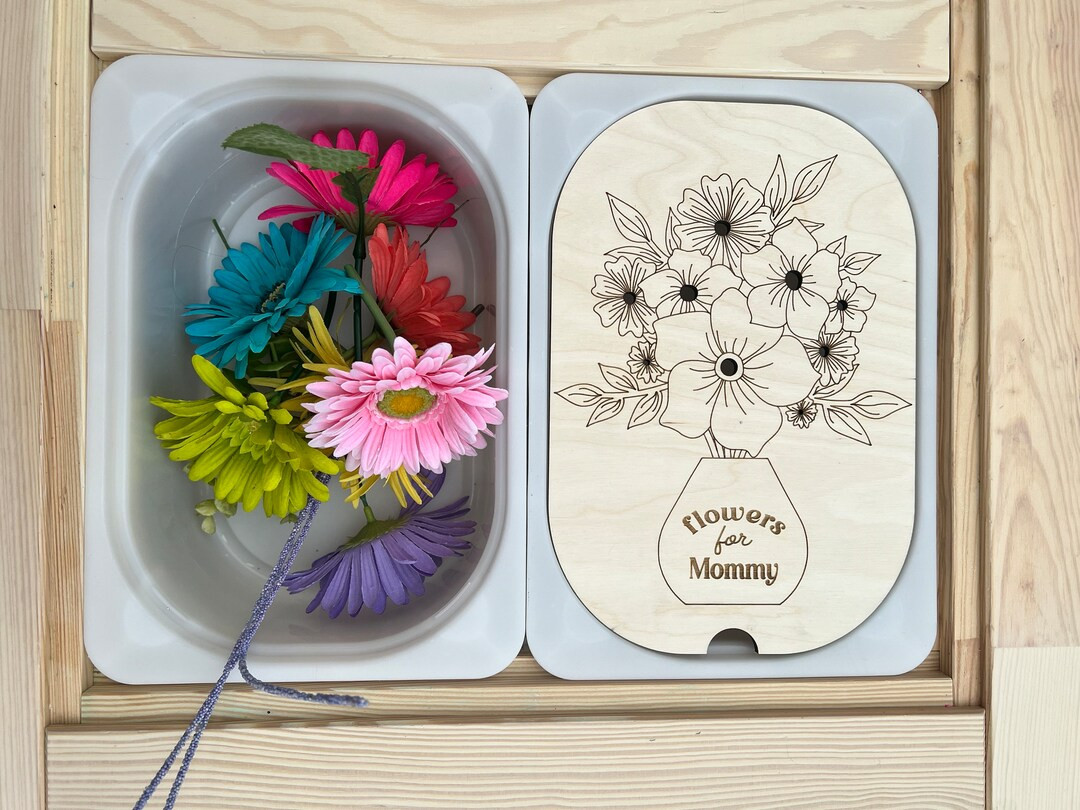 FLISAT Flower Bouquet Insert for TROFAST Bin, Sensory Bin Insert, Flowers for Mommy - Etsy | Etsy (US)