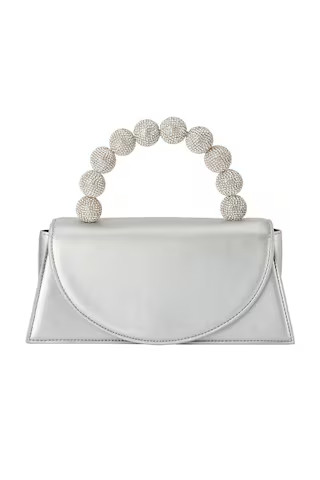olga berg Gianna Top Handle Bag in Silver from Revolve.com | Revolve Clothing (Global)