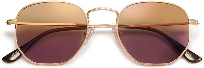 SOJOS Square Polarized Sunglasses for Women Men Small Hexagonal Polygon Shades SJ1072 | Amazon (US)