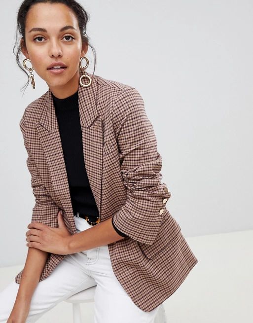 Oasis – Traditionell karierter Blazer | ASOS DE