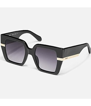 QUAY Women's Notorious 50mm Square Sunglasses - Black/Smoke | Dillard's