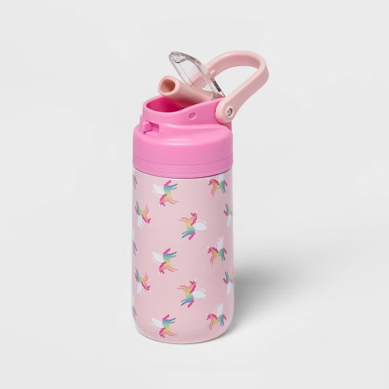 13oz Stainless Steel Manual Lid Bottle - Cat & Jack™ | Target