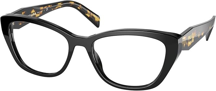 Prada PR 19WV Eyewear Frame Black w/Demo Lens 53MM | Amazon (US)