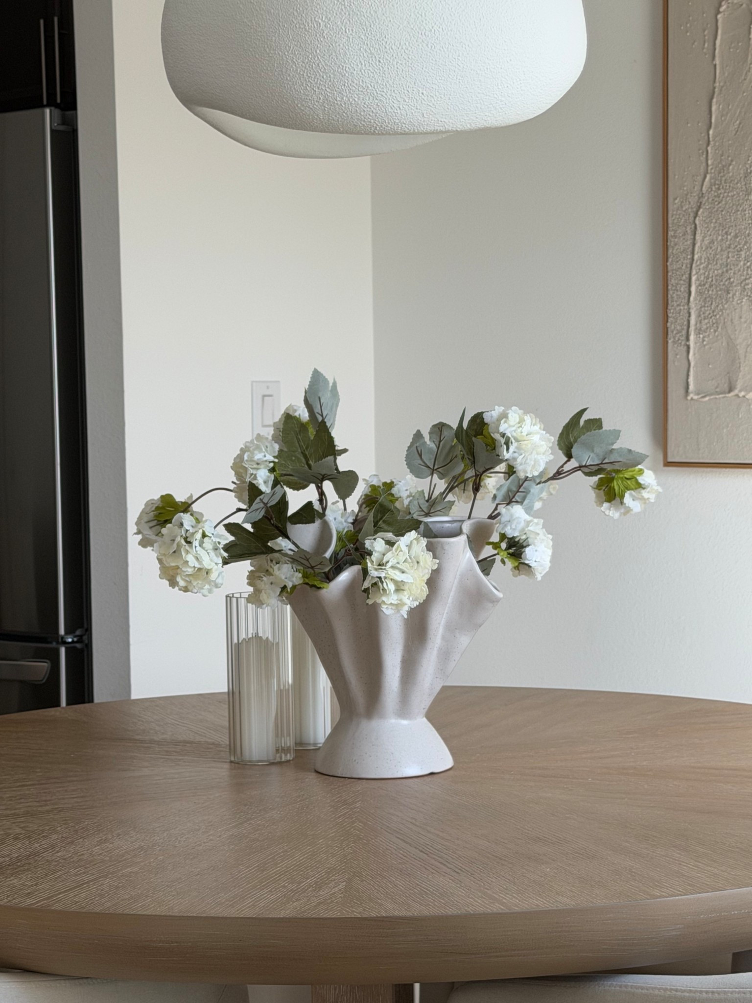 Dining room table decor🌱🌸
