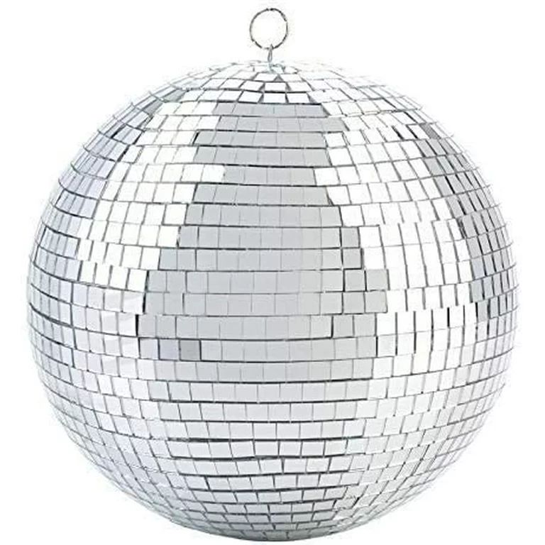 Mirror Disco Ball - 8-Inch Cool and Fun Silver Hanging Party Disco Ball –Big Party Decorations,... | Walmart (US)
