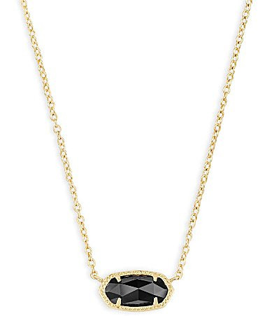 Kendra Scott Elisa Pendant Necklace - Black | Dillard's