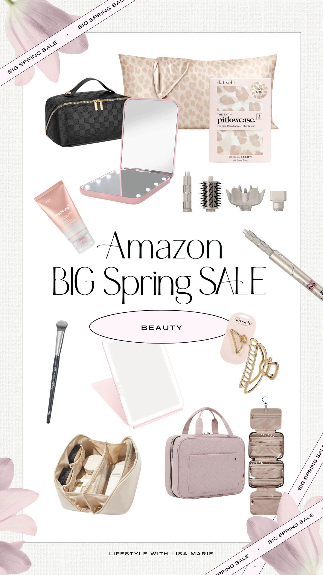 
Amazon big spring sale. Amazon beauty, cosmetics, self-care and anti-aging products. Cosmetic organizers for travel. Makeup mirrors. Silk and satin pillowcases. Hair tools, curlers, straighteners, clips and accessories. 
 

#LTKBeauty #LTKSaleAlert #LTKselfcare