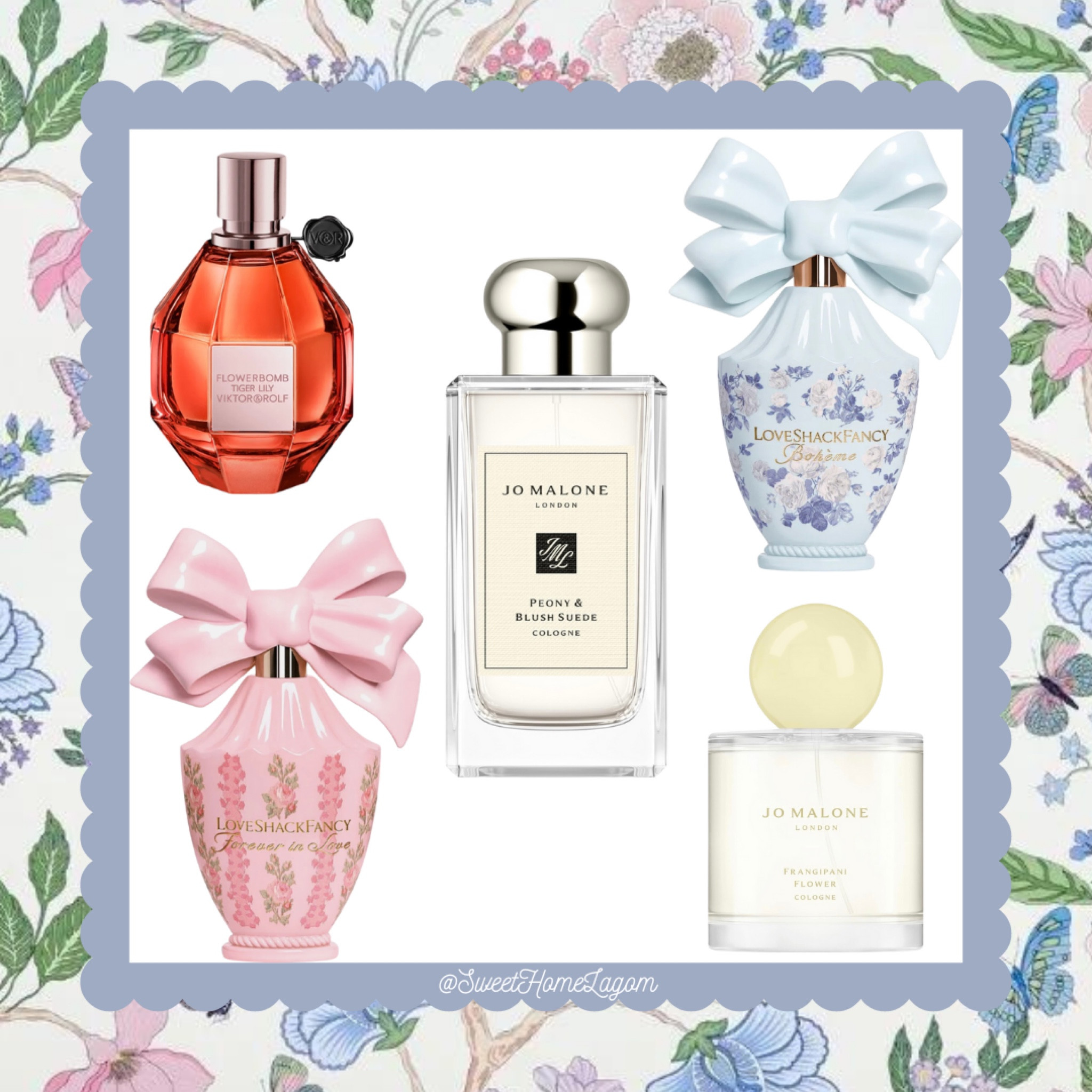 My favorite fragrances! Jo Malone ‘Peony and Blush Suede” has been my go-to “signature scent” for quite some time. However, I LOVE these 2 new LoveShackFancy perfumes! The pink is my favorite. I also love the smell of Frangipani so I’m super excited to try this limited edition Jo Malone!

#LTKbeauty #LTKover40 #LTKfindsunder100