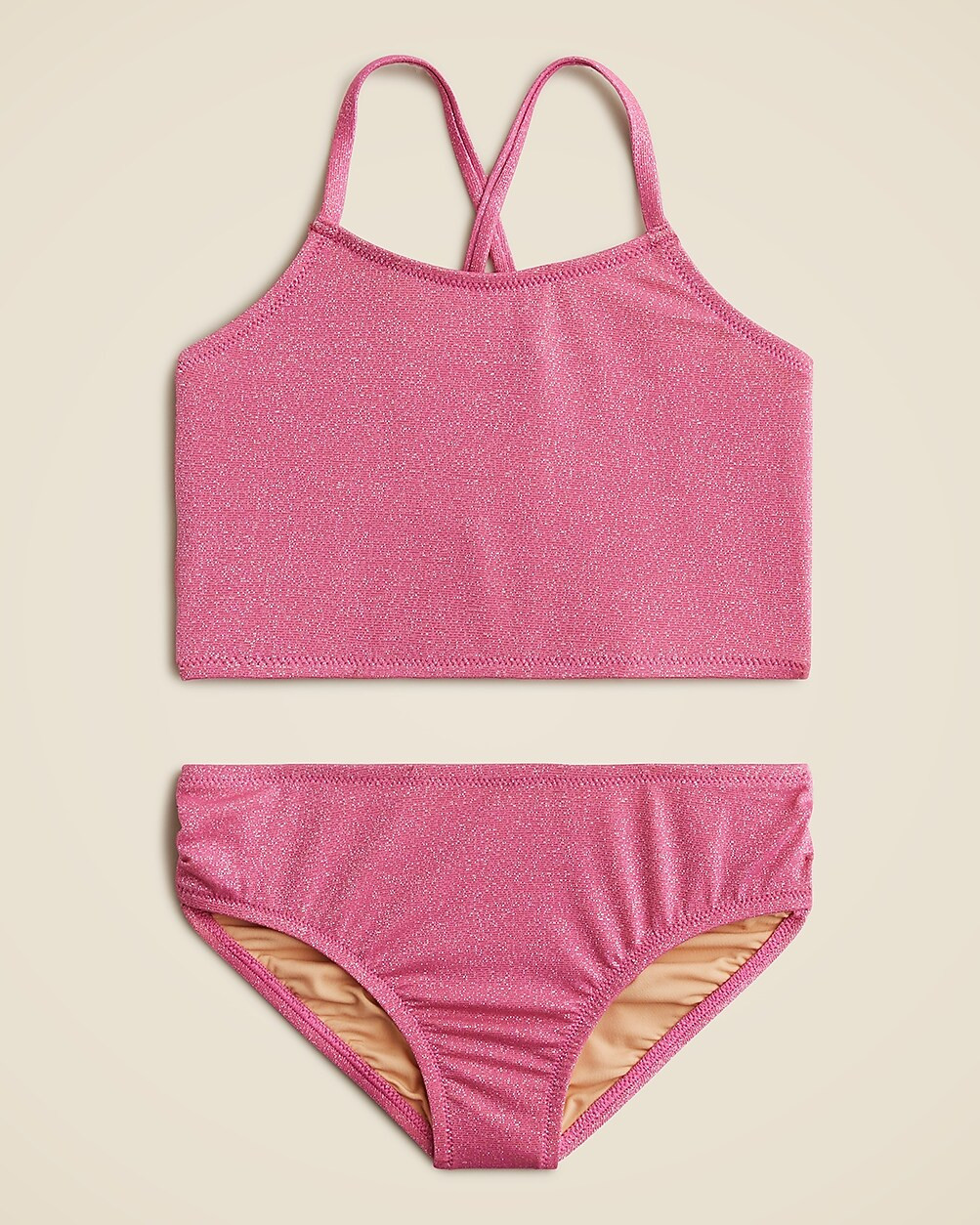 Girls' shimmer two-piece swimsuit with UPF 50+ | J. Crew US