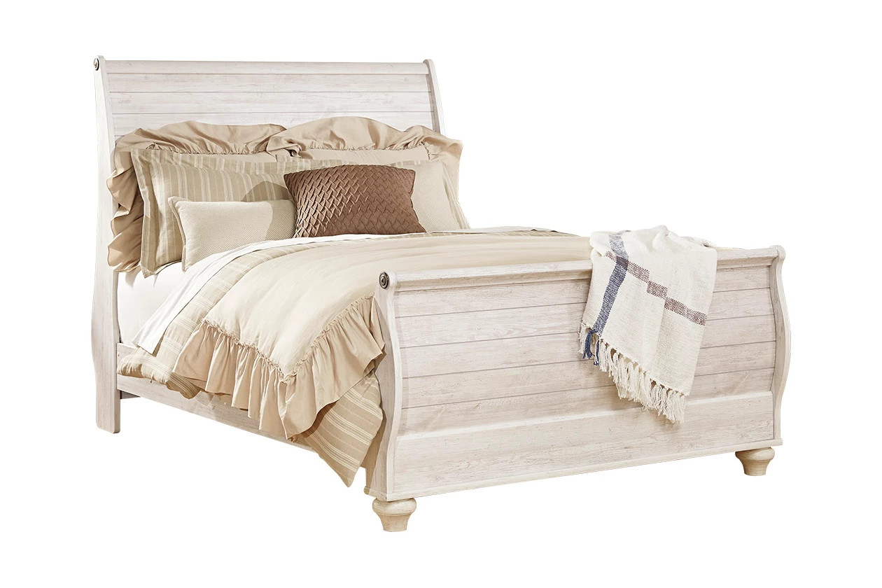 Willowton Queen Sleigh Bed | Ashley