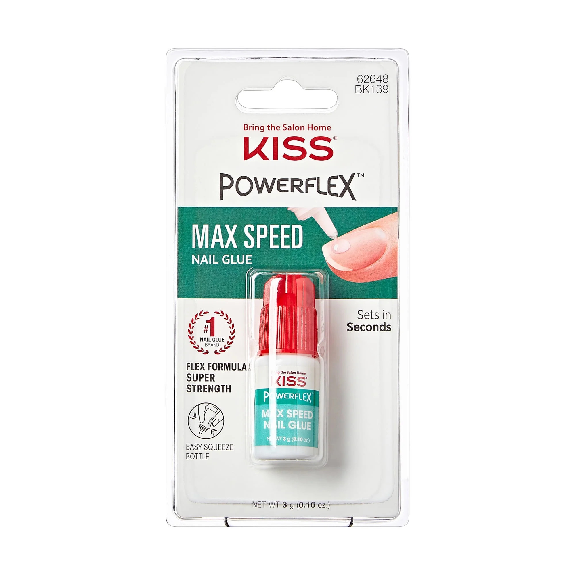KISS PowerFlex Super Strength Instant Bond Maximum Speed Nail Glue - 0.10 oz | Walmart (US)