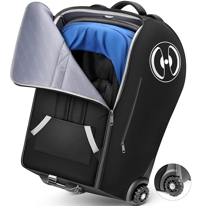 YOREPEK Infant Car Seat Travel Bag Backpack with Wheels, Fits for Doona Car Seat Stroller, Padded... | Amazon (US)