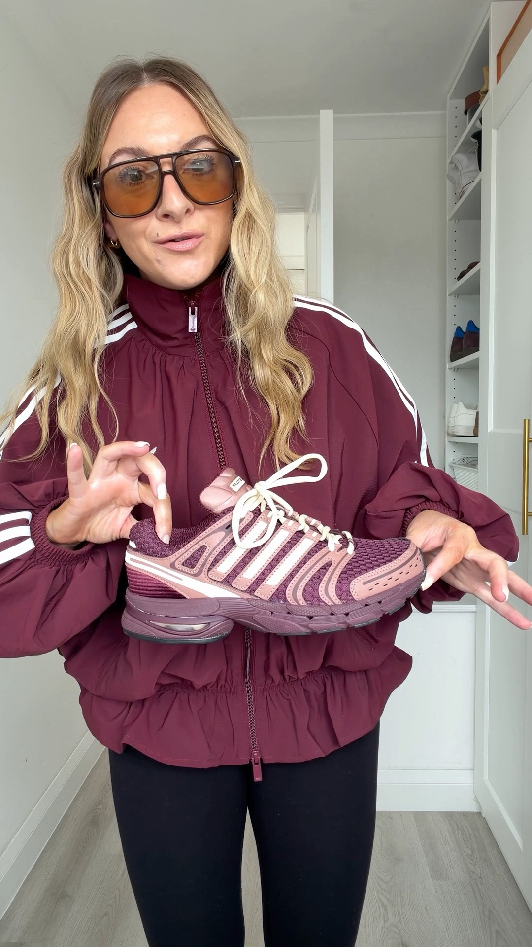 This burgundy jacket & trainers combo 🫶🏼🫶🏼🫶🏼 @adidas @adidasuk ad #createdwithadidas

#LTKautumn #LTKstyletip #LTKshoes