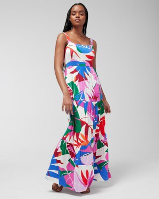 Soft Jersey Trapeze Maxi Bra Dress | SOMA