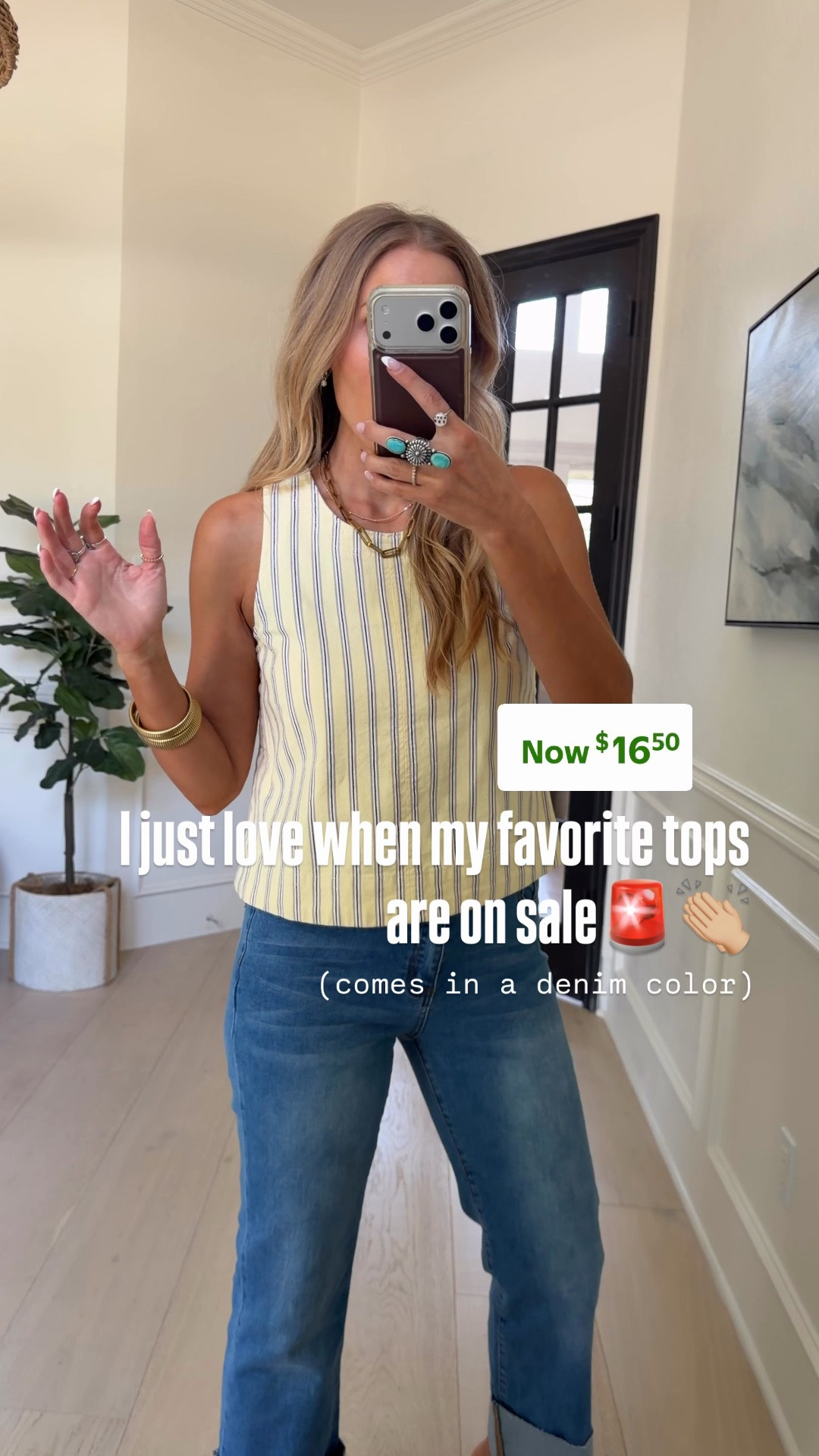 ✨SCROLL TO SHOP✨
This stripe tank is going crazy viral not only bc it’s yellow + has the cutest stripe detailing but bc of the fit, the flow and feel. Even comes with matching yellow pants too 

Wearing size s / my tts

#LTKdayinmylife #LTKgrwm #LTKootd