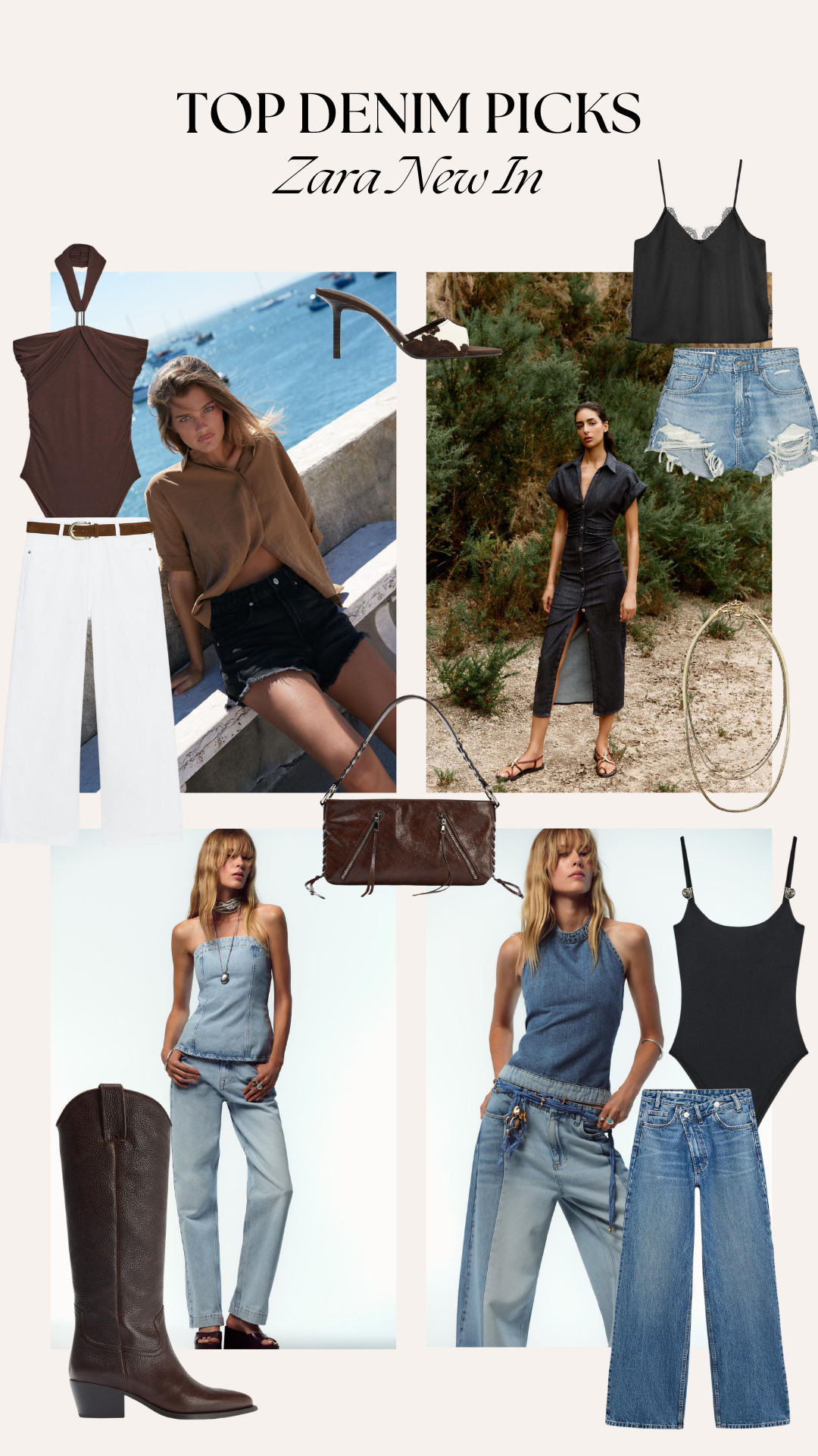 Jacket, Jeans, Shoulder Bag, Heeled Sandals, Shorts, Heels, Zara New In 

 #LTKuk #LTKsummer