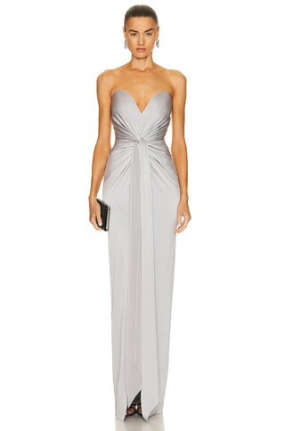 Griffith Sweetheart Twist Column Dress | FWRD 