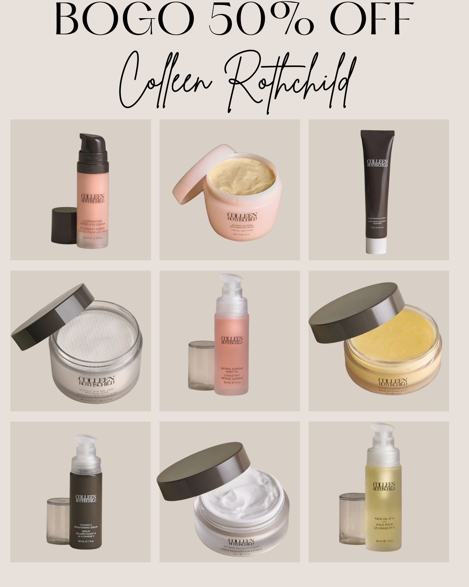 Colleen Rothschild sale beauty sale beauty must have skin care skin care must have 

#LTKSaleAlert #LTKFindsUnder100 #LTKBeauty