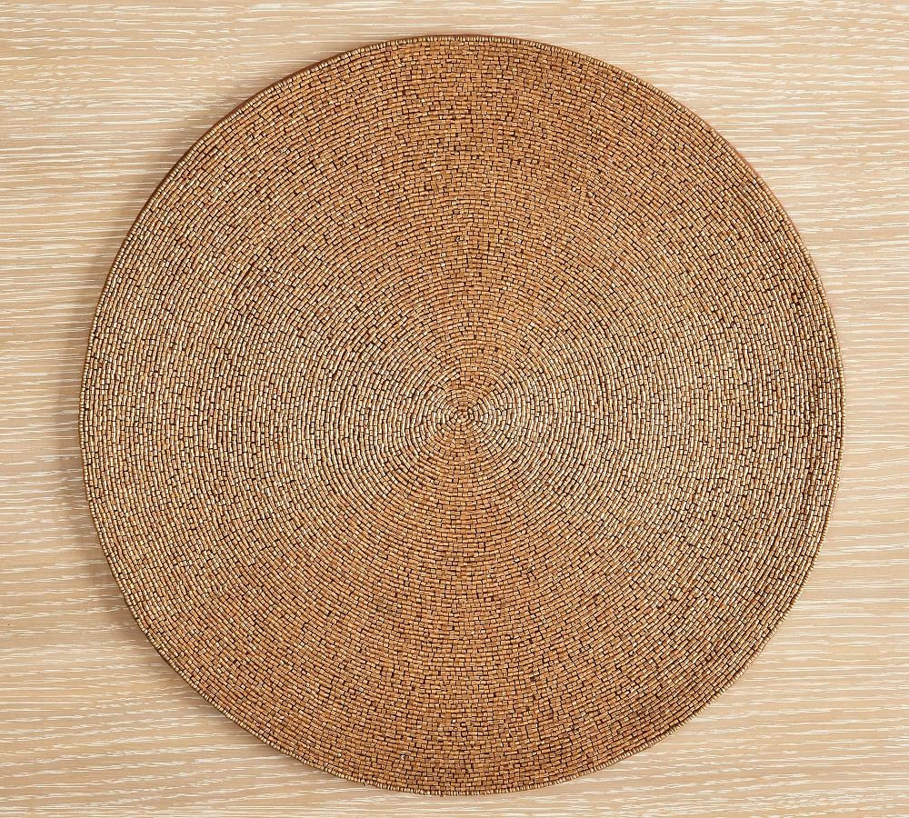 Beaded Cotton Round Placemat | Pottery Barn (US)