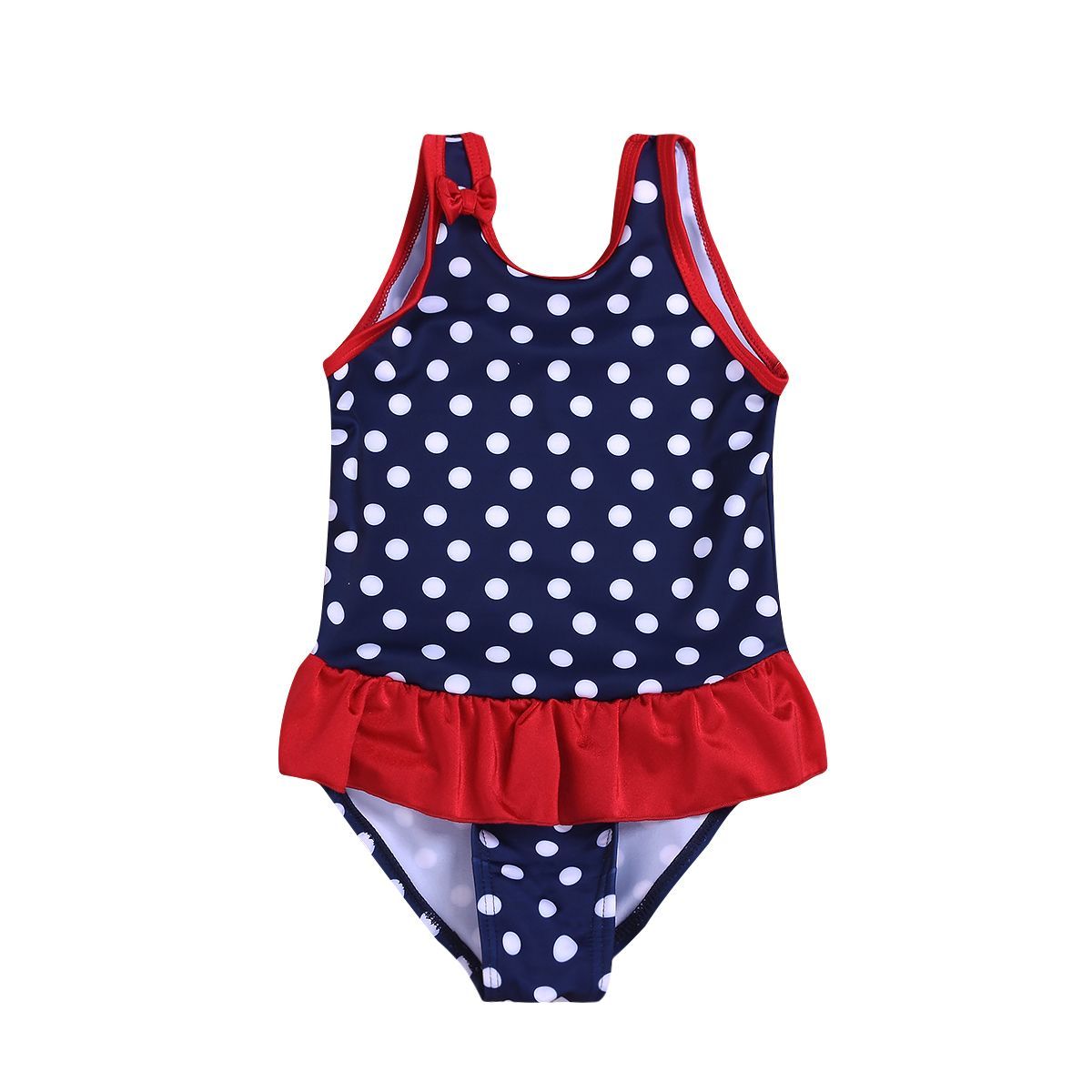 2020 New Baby Girls Dot Swimwear Kids One Piece Bowknot Summer Swimsuits Bikini Swimsuit Bathing ... | DHGate