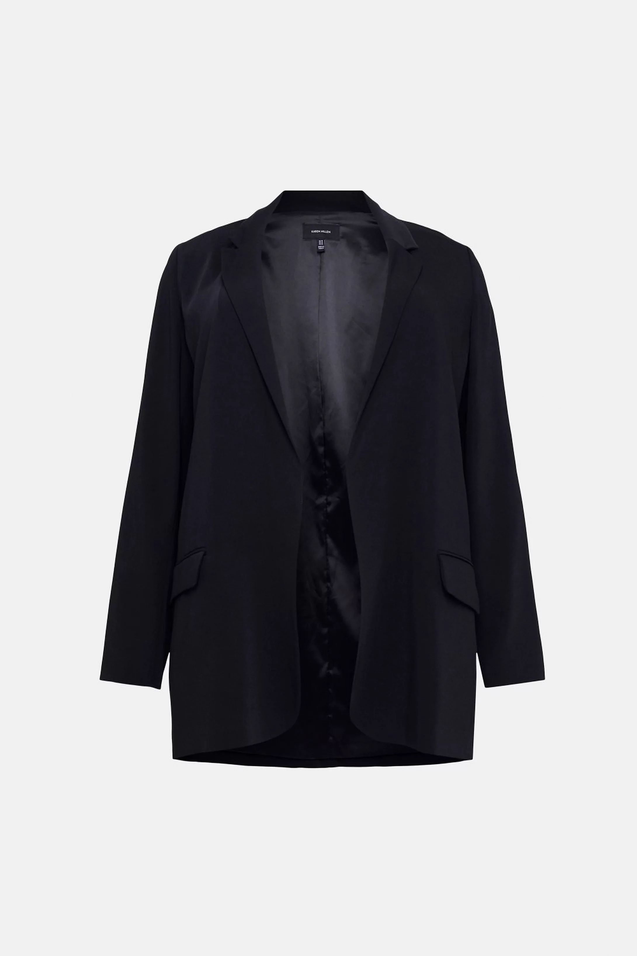 Curve Soft Tailored Relaxed Blazer | Karen Millen UK & IE