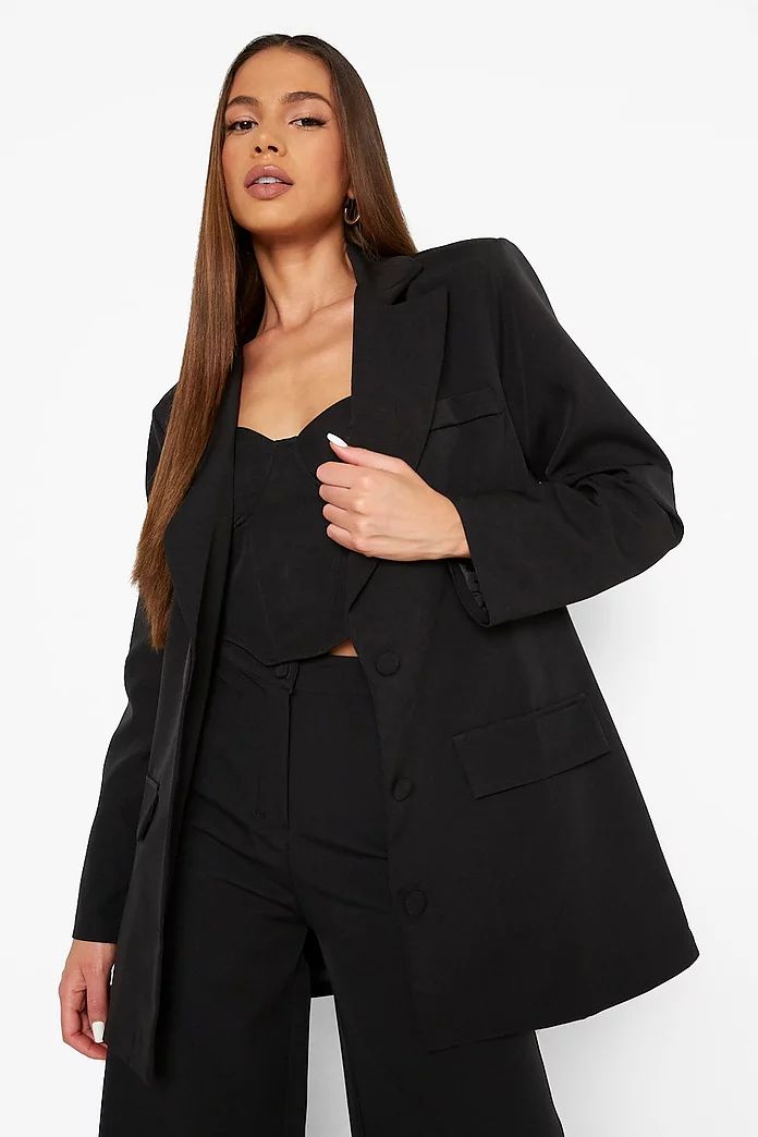 Relaxed Fit Blazer & Trouser Suit Set | Boohoo.com (US & CA)