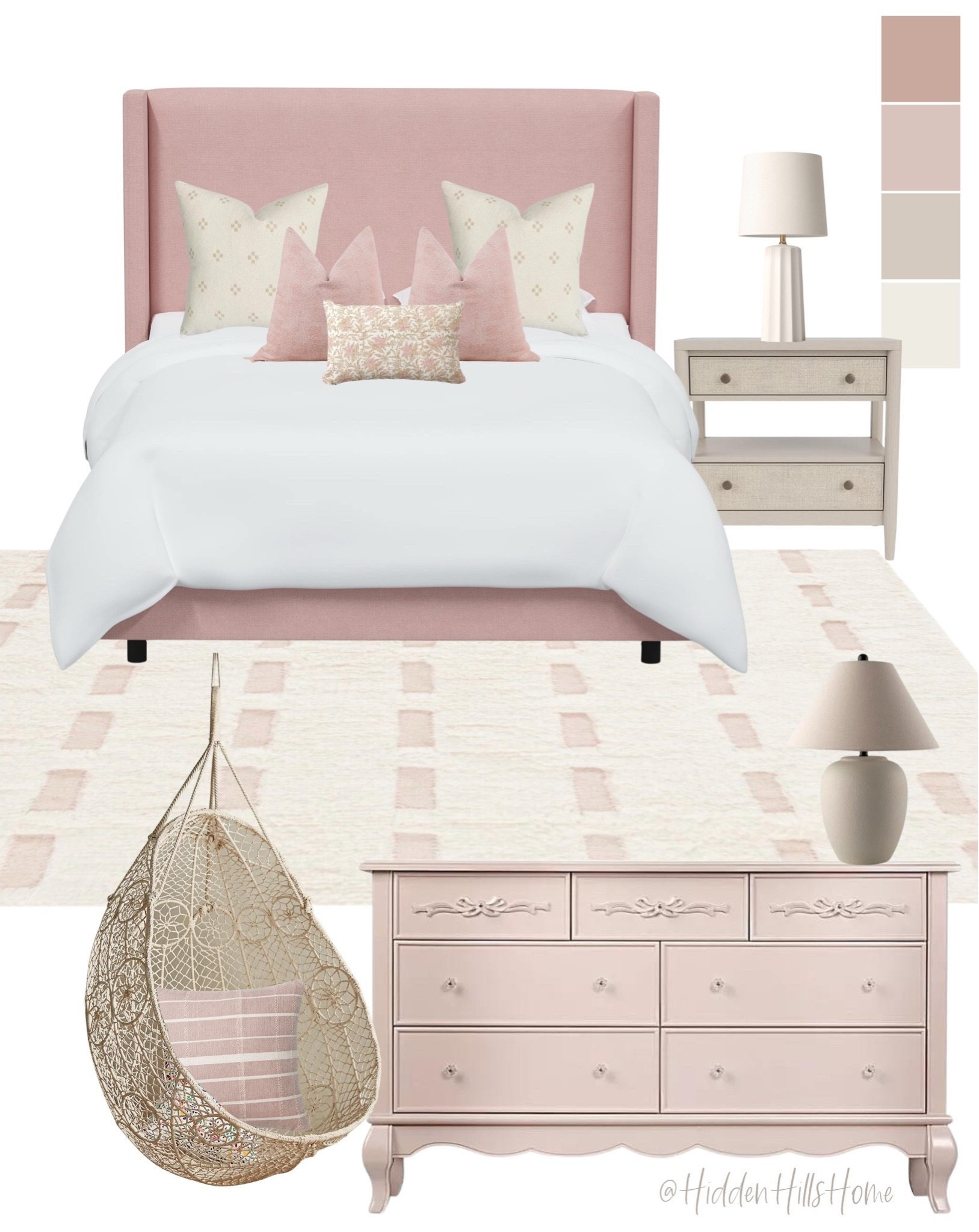 Girls bedroom decor, girls room decor mood board, pink girls room design inspiration, pink bed #girlsbedroom

#LTKHome #LTKSaleAlert #LTKKids