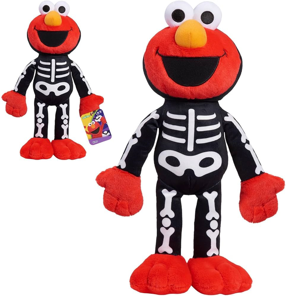 Sesame Street Halloween 15-inch Large Plush Elmo Stuffed Animal, Super Soft Plush, Kids Toys for ... | Amazon (US)