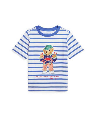 Toddler and Little Boys Polo Bear Striped Jersey T-Shirt | Macy's