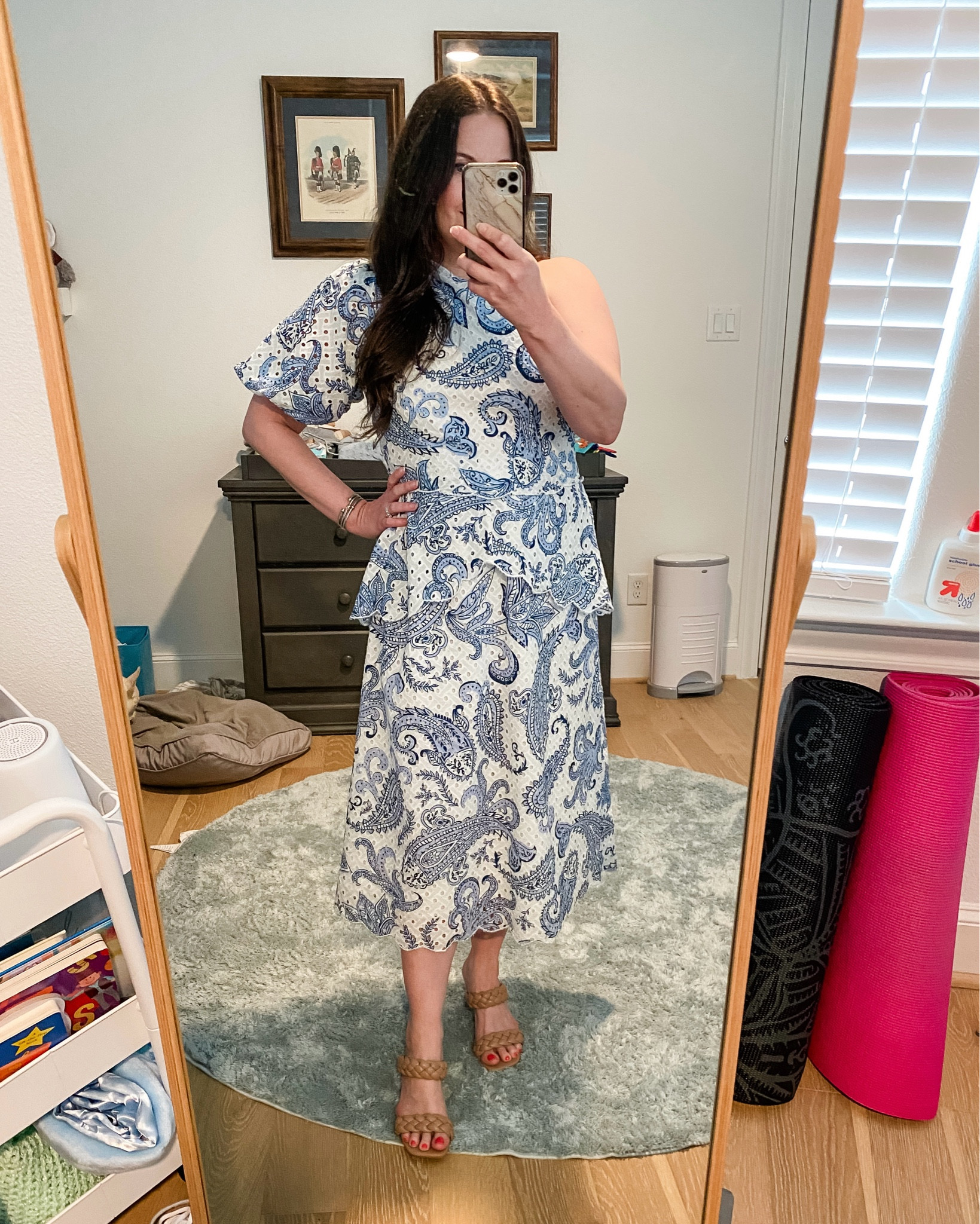 Sale alert! Dress is on sale! Blue and white midi dress / one shoulder dress / eyelet white dress / summer dresses / summer outfit 

#LTKSaleAlert #LTKSeasonal #LTKWedding