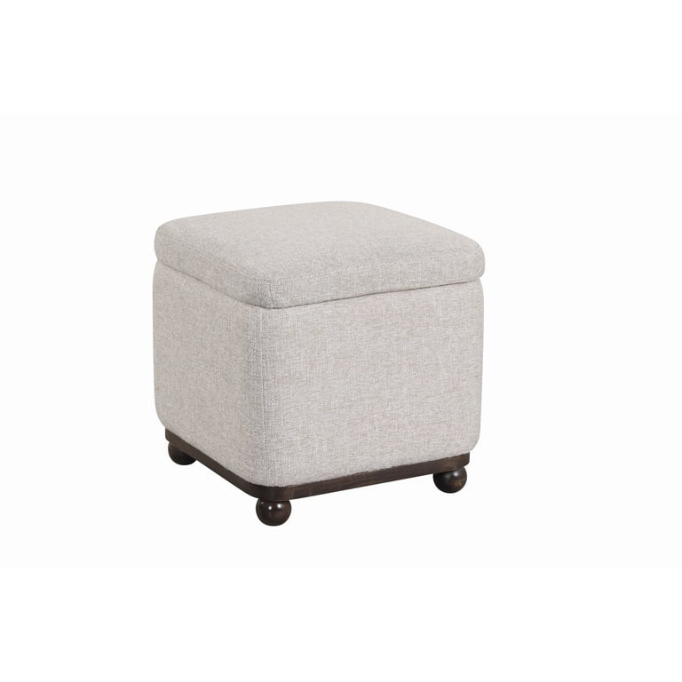 Better Homes & Gardens Ambrose Storage Ottoman, Heather Wheat | Walmart (US)