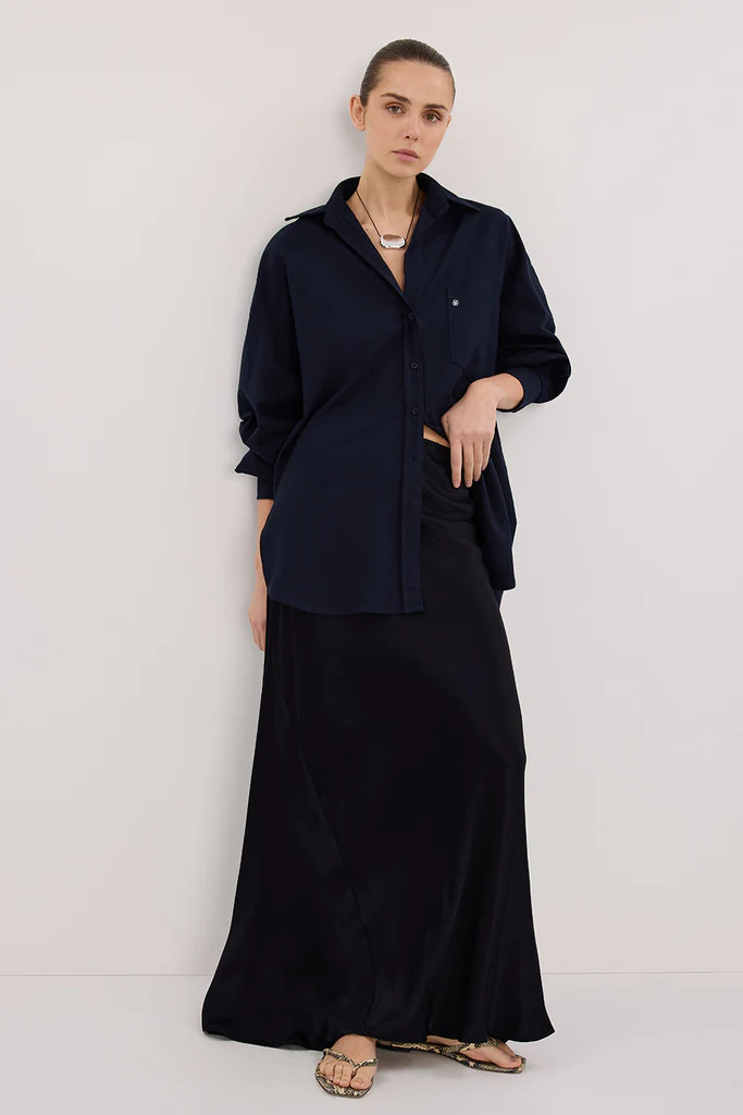 CHARLI INK SATIN MAXI SKIRT | DISSH