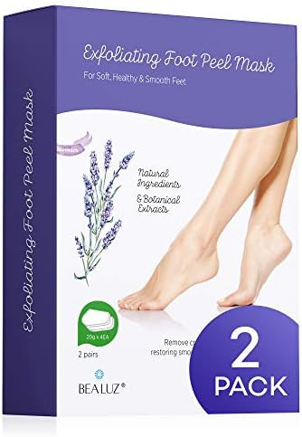 2 Pairs Foot Peel Mask Exfoliant for Soft Feet in 1-2 Weeks, Exfoliating Booties for Peeling Off ... | Amazon (US)