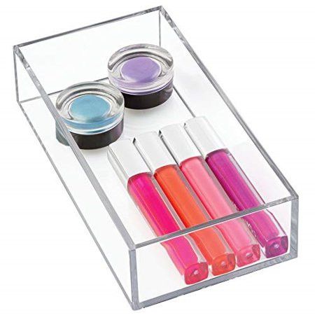 idesign clarity plastic drawer organizer, storage container for cosmetics, makeup, and accessories o | Walmart (US)