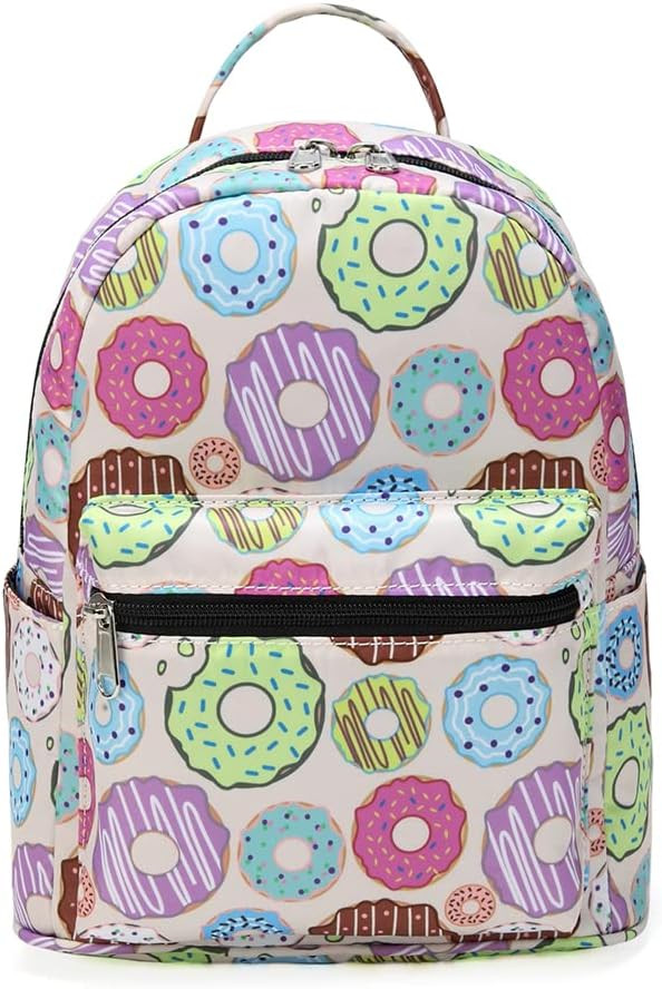 Cute 10 inch mini pack bag backpack for grils children and adult (Donuts) | Amazon (US)