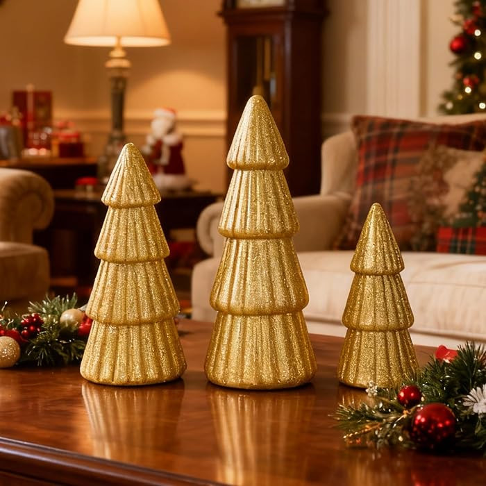 Gold Tabletop Christmas Trees | Amazon (US)