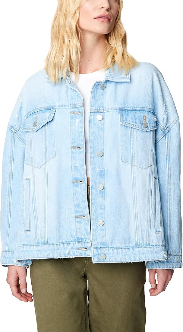 [BLANKNYC] Womens Luxury Clothing Oversized Denim Jacket, Comfortable & Stylish Coat | Amazon (US)
