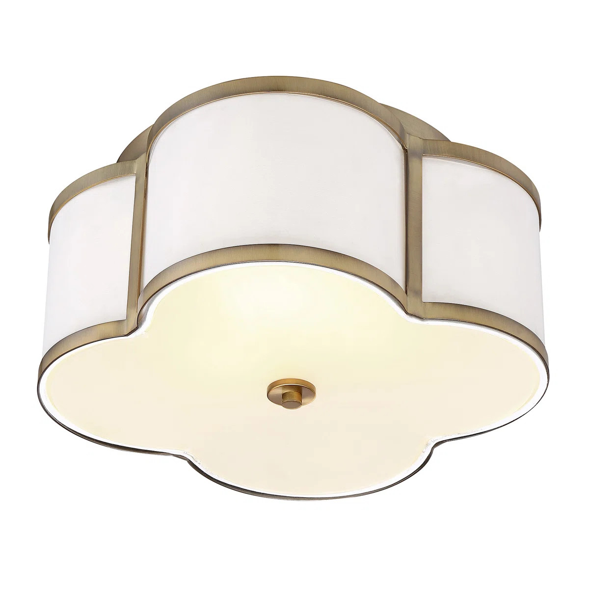 Meridian 3-Light Ceiling Light in Natural Brass | Wayfair North America