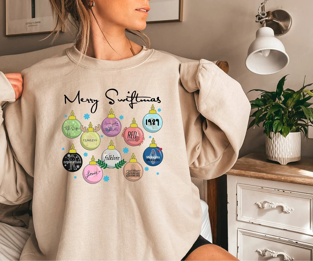 Merry Swiftmas Sweatshirtswiftie Merchswiftmas Christmas - Etsy | Etsy (US)