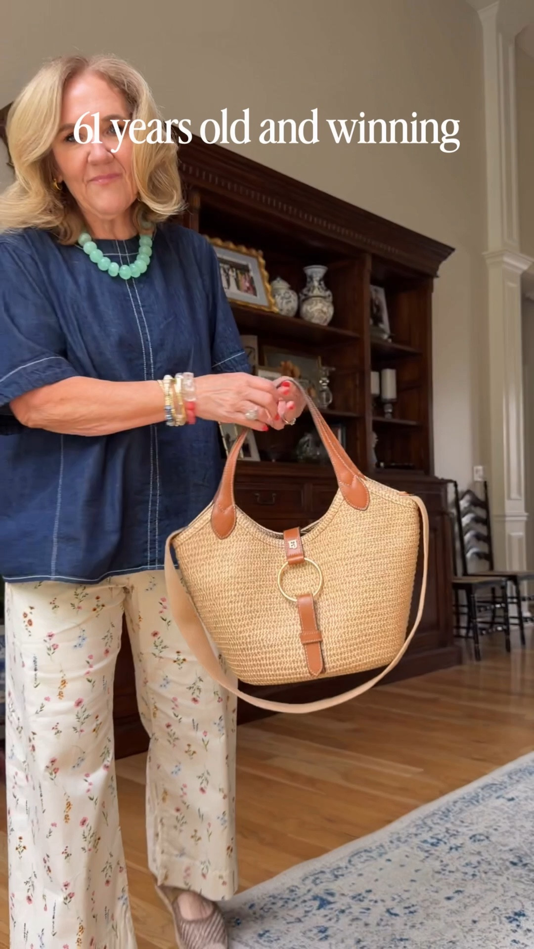 I’m really just telling myself I’m winning because I’m frustrated and I have to pivot last minute. But it’s cute outfit.
Top size medium love the swing style and it’s a lightweight denim
Pants are size 8/29. I’m wearing the regular length but they are also available in petite
10% off my bag with code NANETTE 
highly recommend these espadrilles I’m calling them a must have. They’re great when you don’t wanna wear open toed shoes and need comfort and yet still something to go with your spring and summer outfits.