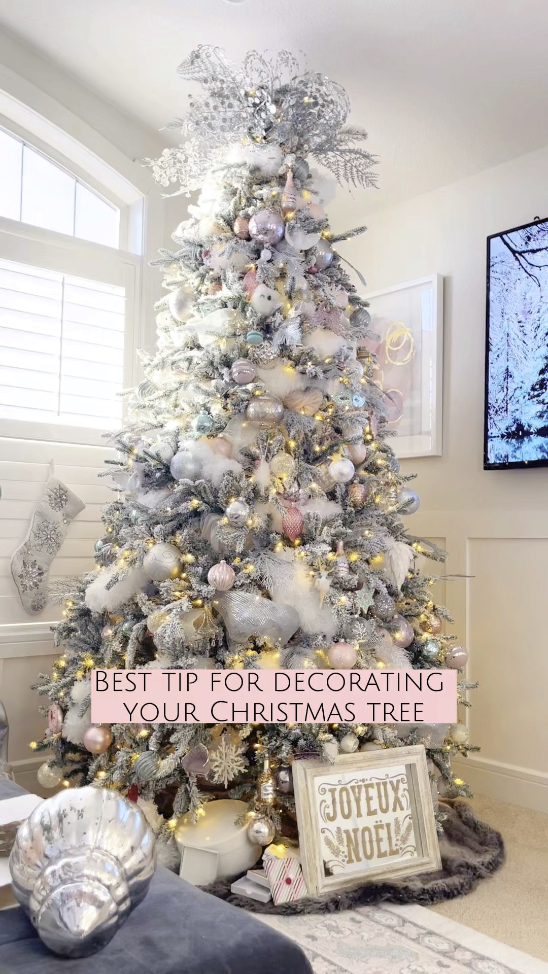 Loving our new Flocked 9 foot Christmas tree 

#LTKHoliday #LTKhome #LTKSeasonal