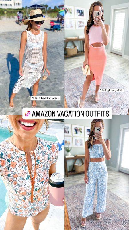 Amazon vacation outfits. Amazon resort wear. Honeymoon outfits. Bachelorette party. Cruise outfits. Amazon matching sets. Amazon swimsuit coverups. Date night outfits. 

*Wearing smallest size in each. 

#LTKshoecrush #LTKtravel #LTKswim