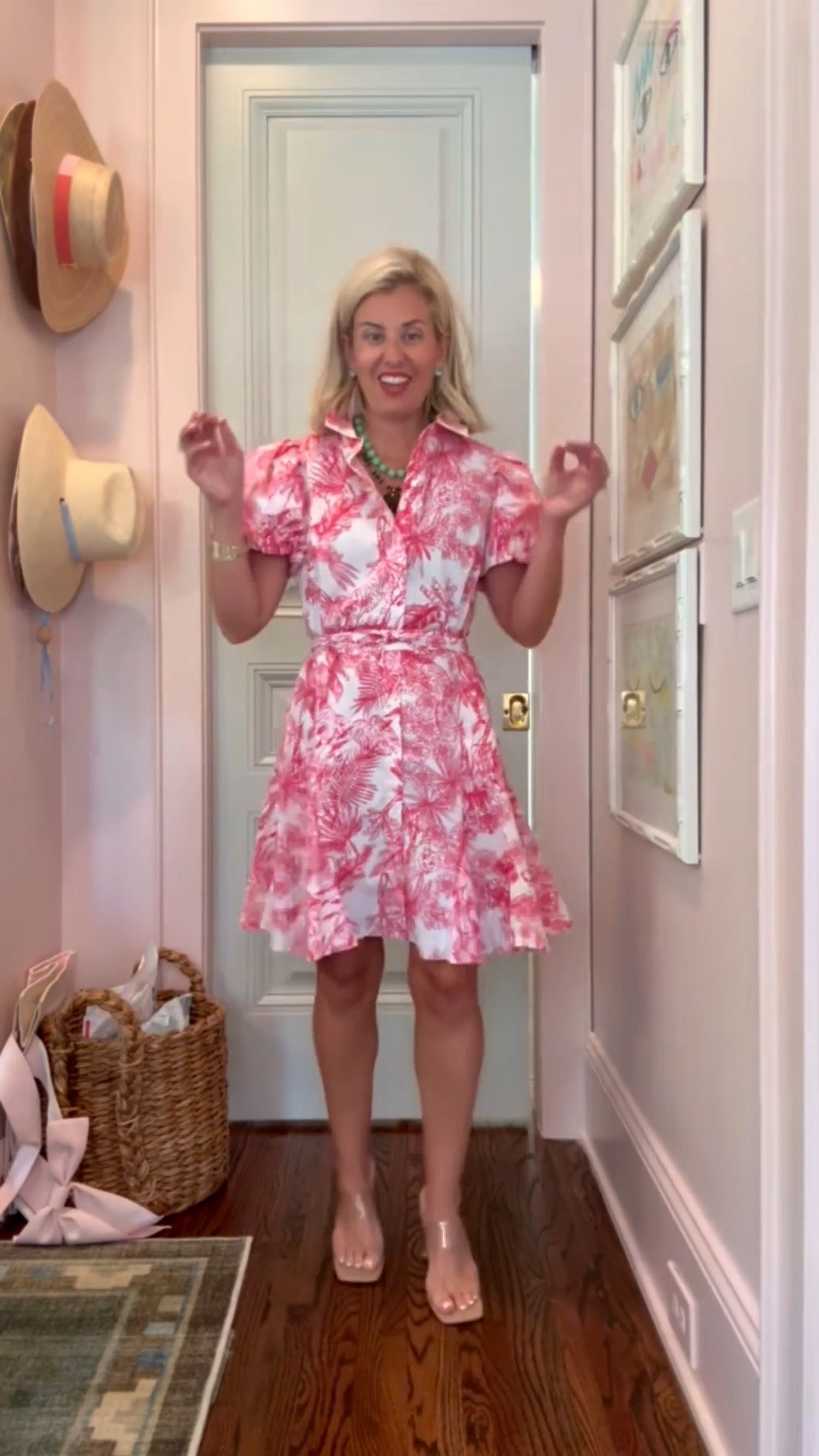 Such a yes dress with this puff sleeve and tie waist….super flattering! I’m in a small dress and 8 heels.

*Code Catherine20 for 20% off my bracelets

#LTKdayinmylife #LTKSaleAlert #LTKSeasonal