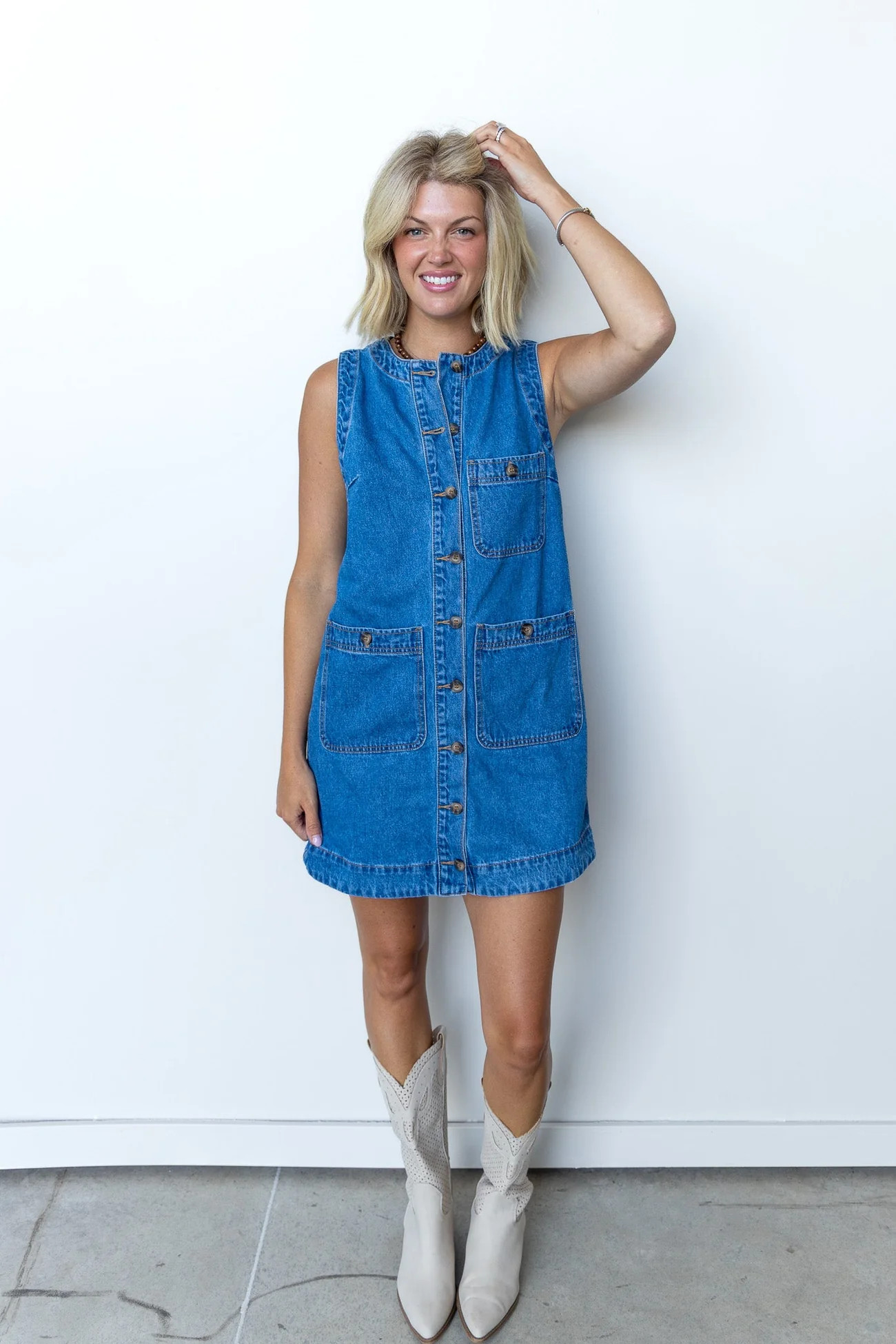 The Camden Denim Mini Dress | Ardire Collection