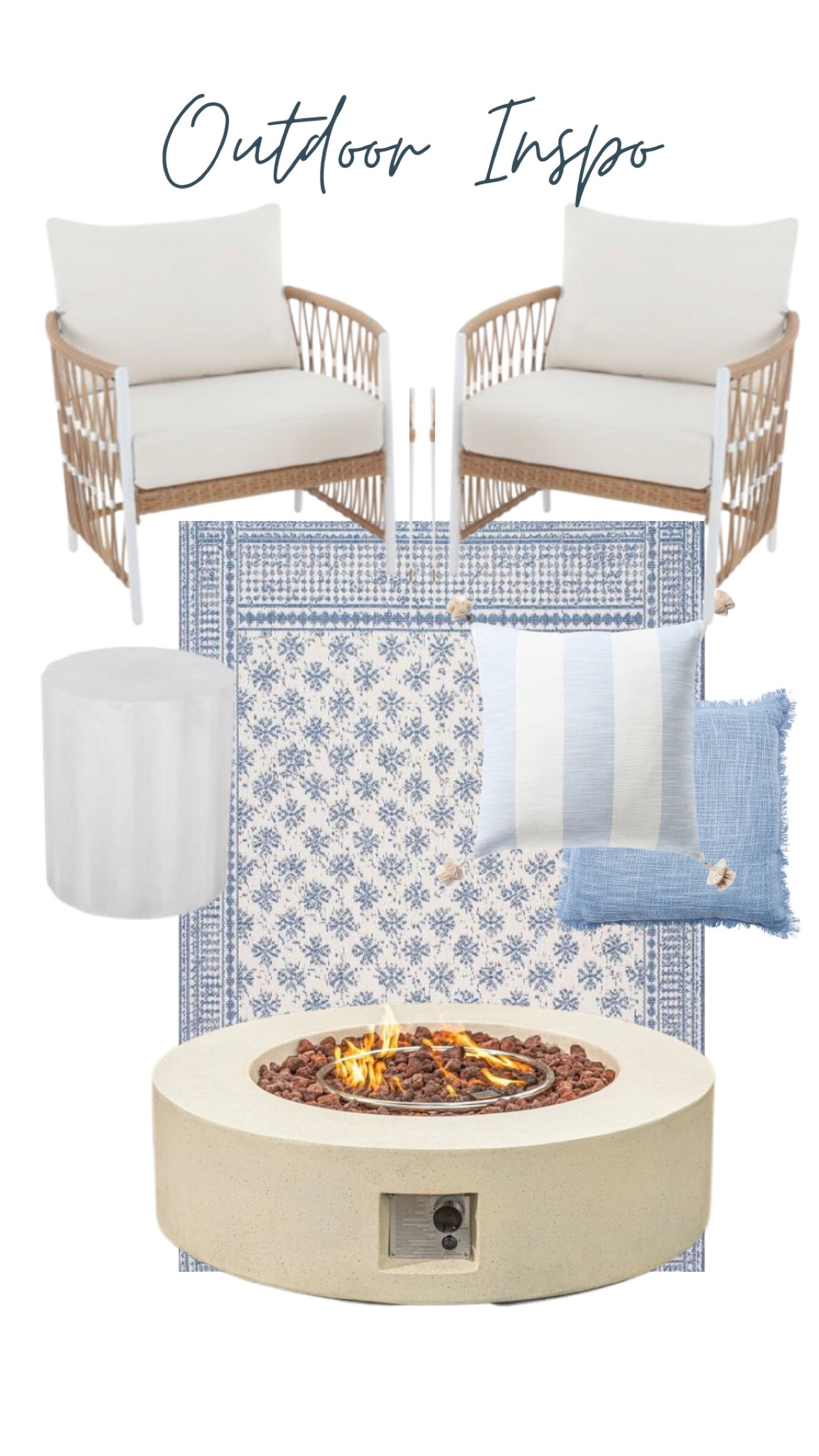 Spring outdoor inspo 
Coastal living outdoor space 

#LTKhome #LTKSeasonal